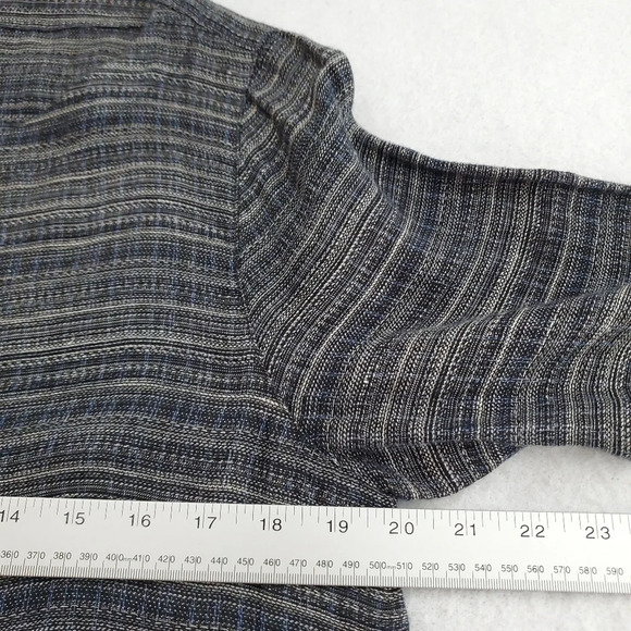 Eileen Fisher Coastline Linen Stripe Shirt  - Picture 9 of 11